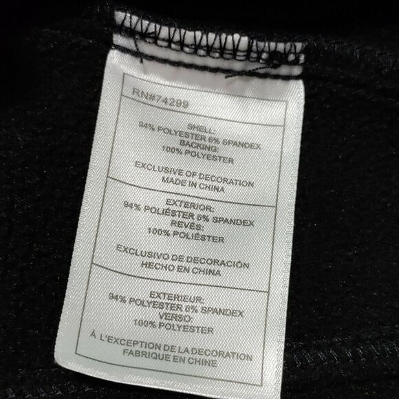 Snozu Performance Boys XS (4) Full Zip Hooded Jacket Black Adjustable Cuffs‎ EUC - Picture 8 of 10